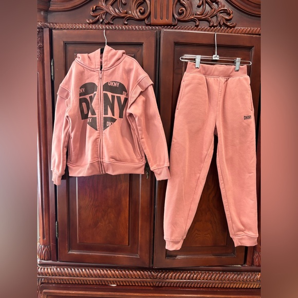 Dkny Other - DKNY Kids Coral Sweatpants & Hoodie Set